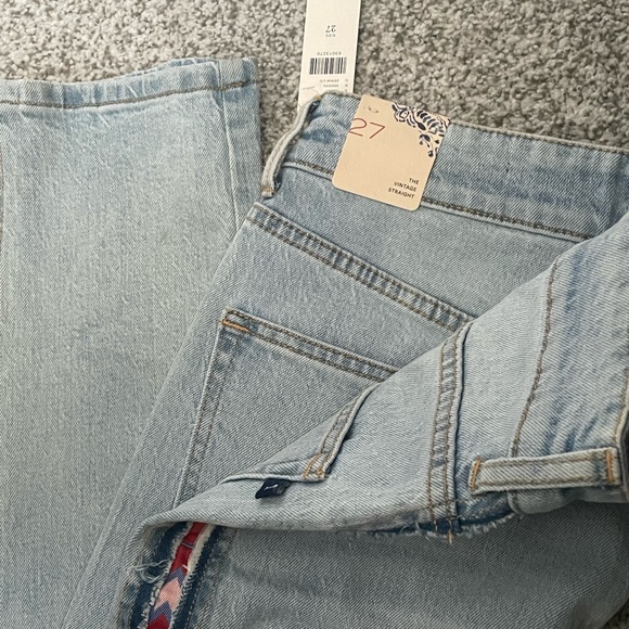 NEW Anthropologie Pilcro The Vintage Straight Jeans Seammed 27 - Picture 10 of 11